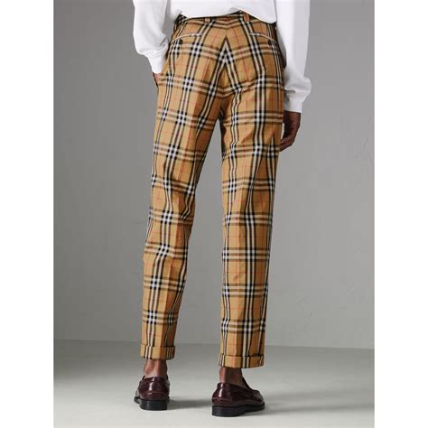 used burberry print pants|burberry slacks for men.